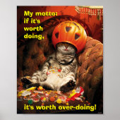 Katze unter dem Candy Ecket Poster (Vorne)