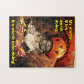 Katze unter dem Candy Ecket Puzzle (Horizontal)