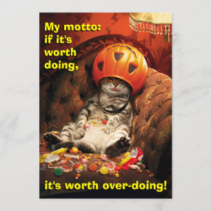 Katze unter dem Kanadier Einladung