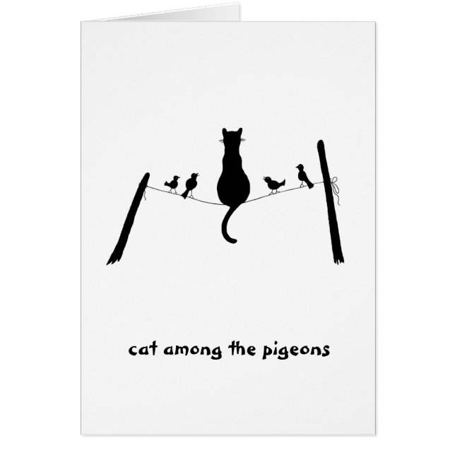 Katze unter den Tauben (Vorne)