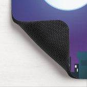 Katze unter Mondlicht Mousepad (Ecke)