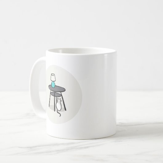 Katze unter Tasse (Vorderseite Links)
