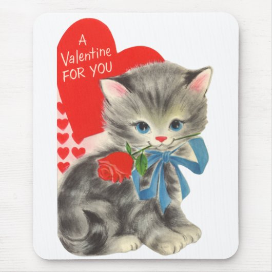 Katze Valentine Mousepad (Vorne)