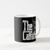 Katze Vater CatVater Crazy Eyepatch Katze Vater Ki Kaffeetasse (VorderseiteRechts)