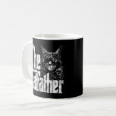 Katze Vater CatVater Crazy Eyepatch Katze Vater Ki Kaffeetasse (Vorderseite Links)