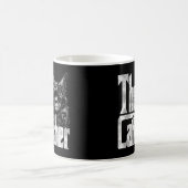 Katze Vater CatVater Crazy Eyepatch Katze Vater Ki Kaffeetasse (Mittel)