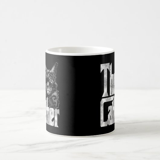 Katze Vater CatVater Crazy Eyepatch Katze Vater Ki Kaffeetasse (Mittel)