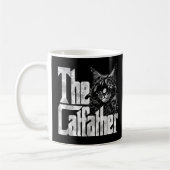 Katze Vater CatVater Crazy Eyepatch Katze Vater Ki Kaffeetasse (Links)