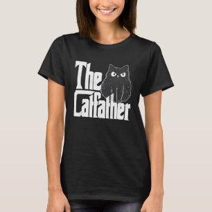 Katze Vater Der Katvater Crazy Bad Cat Vater Kitty T-Shirt
