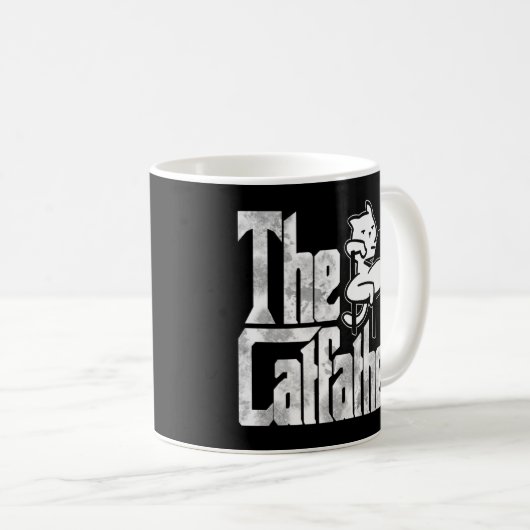 Katze Vater Der Katvater Crazy Lazy Katze Vater Ki Kaffeetasse (VorderseiteRechts)