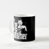 Katze Vater Der Katvater Crazy Lazy Katze Vater Ki Kaffeetasse (Vorderseite Links)