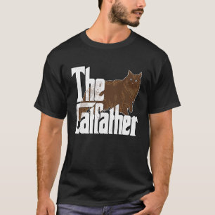 Katze Vater Der Katvater Maine Coon Katze Vater Ki T-Shirt