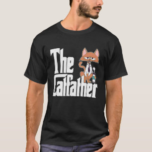 Katze Vater Der Katzenvater Verrückte Kaffee Katze T-Shirt