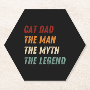 Katze Vater Der Mann der Mythos der Legende Untersetzer