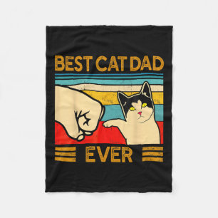 Katze Vater je Vatertag Geschenk Katze Papa für Mä Fleecedecke