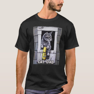 Katze Vater Kitty Kitten im Cat Style T-Shirt