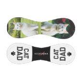 Katze Vater Vatertag Haustiere Fotos Mit Monogramm Baseball (Paneele)