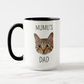 Katze Vater Vatertag Katze Besitzer Haustiere Tier Tasse (Links)