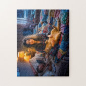 Katze verlangt 3-Uhr-Kuscheln Puzzle (Vertikal)