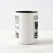 Katze verlangt Fischgarn und Laser Pointer Niedlic Zweifarbige Tasse (Mittel)