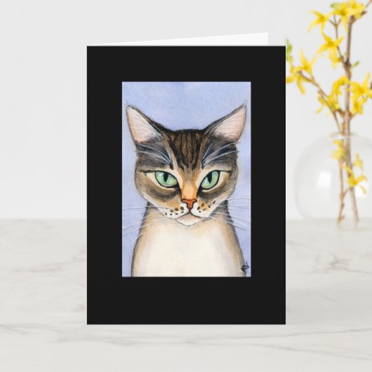 Katze vermisst deine Karte (Gelbe Blume)