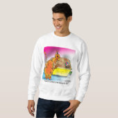 Katze versteckt Osterei Sweatshirt (Vorne ganz)