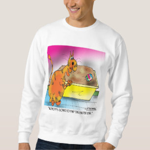 Katze versteckt Osterei Sweatshirt