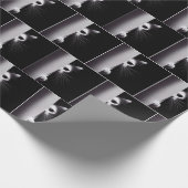 Katze versteckt sich im Schatten Geschenkpapier (Ecke)