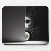 Katze versteckt sich im Schatten Mousepad (Vorne)
