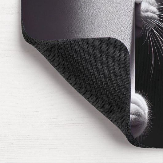 Katze versteckt sich im Schatten Mousepad (Ecke)
