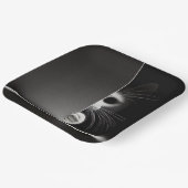 Katze versteckt sich im Schatten Pappteller (Gewinkelt)