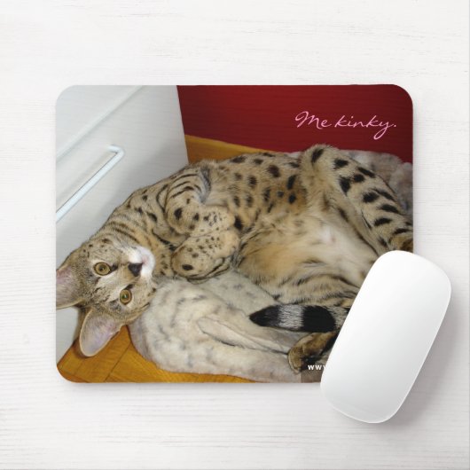 Katze verworrenes Mousepad der Savanne-F1 (Mit Mouse)