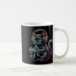 Katze Videospiele Kinder Männer Gaming Katze Grafi Kaffeetasse