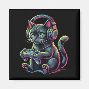 Katze Videospiele Kinder Männer Gaming Katze Grafi Magnet