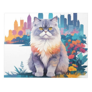 Katze Vintage Tier Natur Umwelt Kunstmalerei Notizblock