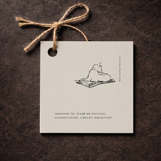 Katze Vintage Wissenschaftliche Kunst | Dunkle Aka Geschenkanhänger