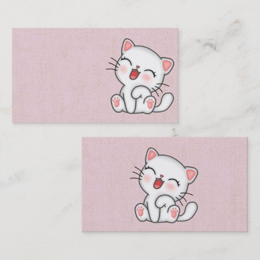 Katze Visitenkarte (Vorne/Hinten)