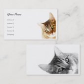 Katze Visitenkarte (Vorne/Hinten)
