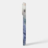 Katze voll Grace in Aquarellfarbe iPhone Hülle (Linke Seite)