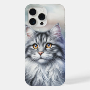 Katze voller Anmut im Aquarellstil iPhone 15 Pro Max Hülle