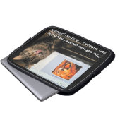 Katze, von der Löwennize erschaffen Laptopschutzhülle (Vorne Knopf)