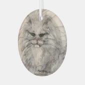Katze von Hevener Ornament Aus Glas (Vorderseite links)