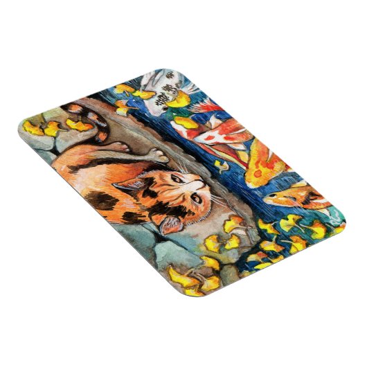 Katze von Koi Pond Magnet (Rechte Seite)