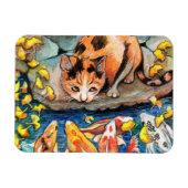 Katze von Koi Pond Magnet (Horizontal)