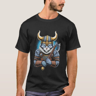 Katze von Odin Kätzchen als keltisch mit Äxten Val T-Shirt