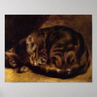 Katze von Renoir Poster
