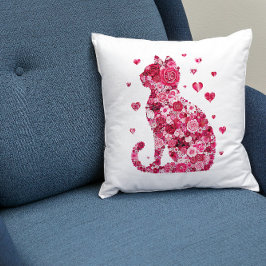 Katze von Rose Kissen