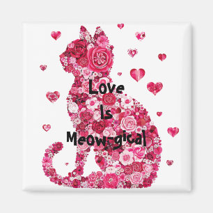 Katze von Rose Magnet