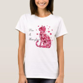 Katze von Rose T-Shirt (Vorderseite)