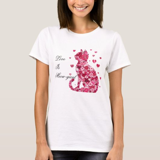 Katze von Rose T-Shirt (Vorderseite)